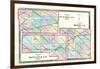 1875, Henry County, Fulton County, Defiance County Maps, Ohio, United States-null-Framed Giclee Print