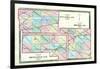 1875, Henry County, Fulton County, Defiance County Maps, Ohio, United States-null-Framed Giclee Print