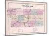 1875, Holmes County Map, Ohio, United States-null-Mounted Giclee Print