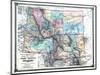 1875, Idaho, Montana and Wyoming States Map, United States-null-Mounted Giclee Print