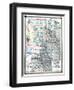 1875, Kansas, Nebraska, Dakota and Minnesota States Map, United States-null-Framed Giclee Print