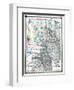 1875, Kansas, Nebraska, Dakota and Minnesota States Map, United States-null-Framed Giclee Print