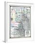 1875, Kansas, Nebraska, Dakota and Minnesota States Map, United States-null-Framed Giclee Print