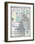 1875, Kansas, Nebraska, Dakota and Minnesota States Map, United States-null-Framed Giclee Print