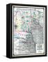 1875, Kansas, Nebraska, Dakota and Minnesota States Map, United States-null-Framed Stretched Canvas