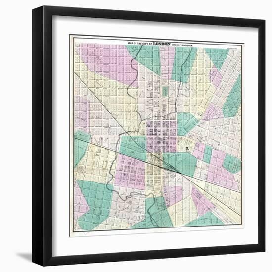 1875, London, Ohio, United States-null-Framed Giclee Print