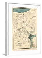 1875, New Orleans 1798 Drawn in 1875, Louisiana, United States-null-Framed Giclee Print