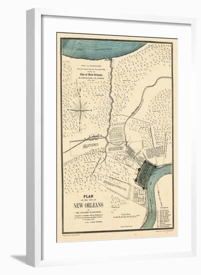 1875, New Orleans 1798 Drawn in 1875, Louisiana, United States-null-Framed Giclee Print