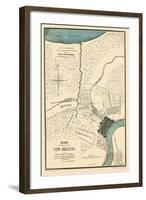 1875, New Orleans 1798 Drawn in 1875, Louisiana, United States-null-Framed Giclee Print