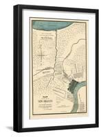 1875, New Orleans 1798 Drawn in 1875, Louisiana, United States-null-Framed Giclee Print