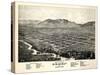 1875, Ogden Bird's Eye View, Utah, United States-null-Stretched Canvas