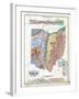 1875, Ohio State Geological Map, Ohio, United States-null-Framed Giclee Print