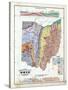 1875, Ohio State Geological Map, Ohio, United States-null-Stretched Canvas