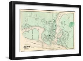 1875, Orono, Maine, United States-null-Framed Giclee Print