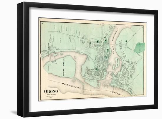 1875, Orono, Maine, United States-null-Framed Giclee Print