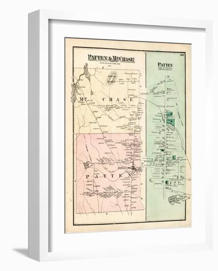 1875, Patten, Mt Chase, Maine, United States-null-Framed Premium Giclee Print