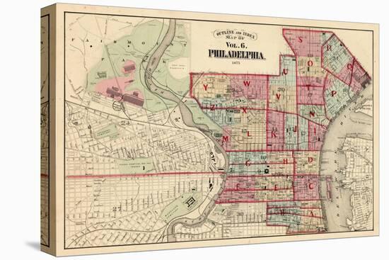 1875, Philadelphia, Pennsylvania, United States-null-Stretched Canvas