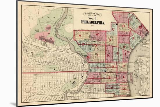 1875, Philadelphia, Pennsylvania, United States-null-Mounted Giclee Print