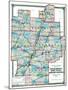 1875, Putnam, Marshall, Stark, Peoria, Woodford, and Tazewell Counties Map, Illinois, United States-null-Mounted Giclee Print