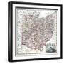 1875, Railroad Map, Ohio, United States-null-Framed Giclee Print