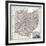 1875, Railroad Map, Ohio, United States-null-Framed Giclee Print