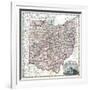 1875, Railroad Map, Ohio, United States-null-Framed Giclee Print