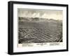 1875, Salt Lake City Bird's Eye View, Utah, United States-null-Framed Giclee Print