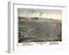 1875, Salt Lake City Bird's Eye View, Utah, United States-null-Framed Giclee Print