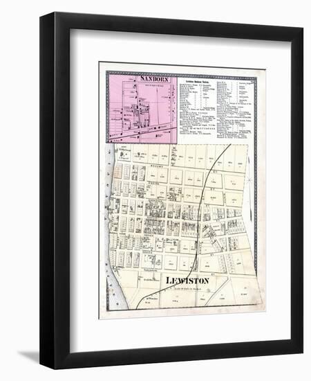 1875, Sanborn, Lewiston, New York, United States-null-Framed Giclee Print