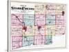 1875, Stark County Map, Ohio, United States-null-Stretched Canvas