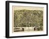 1875, Taunton Bird's Eye View, Massachusetts, United States-null-Framed Giclee Print