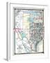 1875, Texas and Indian Territory Map, United States-null-Framed Giclee Print