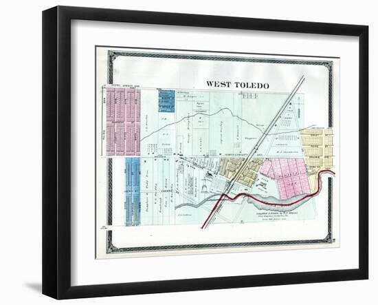 1875, Toledo - West, Ohio, United States-null-Framed Giclee Print