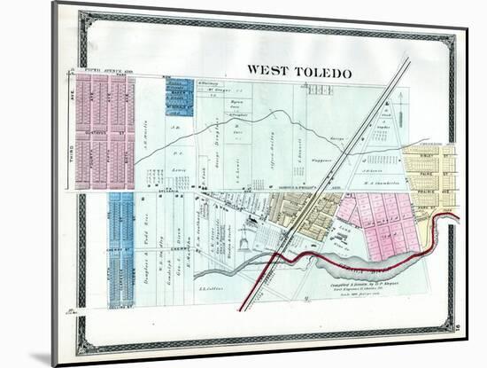 1875, Toledo - West, Ohio, United States-null-Mounted Giclee Print