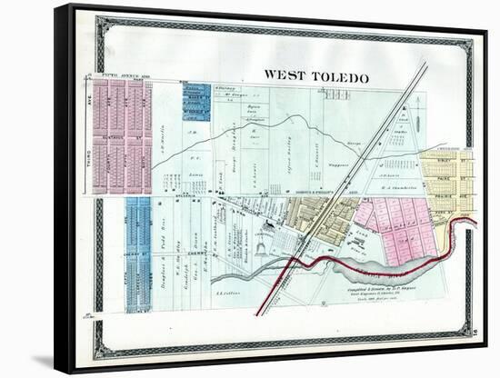 1875, Toledo - West, Ohio, United States-null-Framed Stretched Canvas