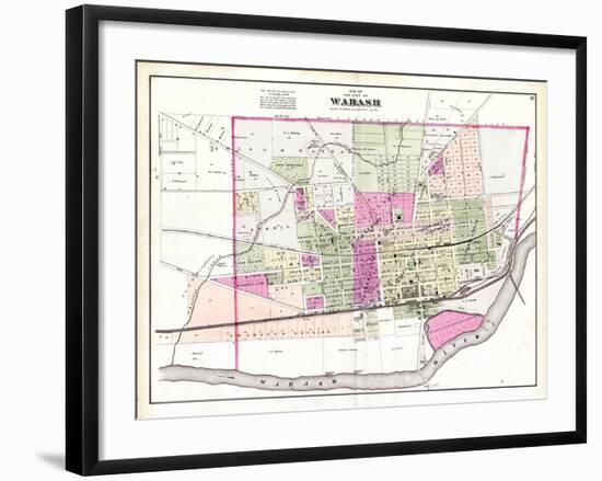 1875, Wabash, Indiana, United States-null-Framed Giclee Print