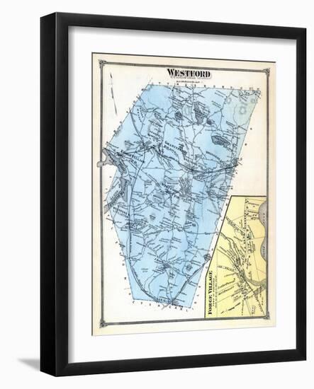 1875, Westford, Forge Village Town, Massachusetts, United States-null-Framed Giclee Print