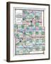 1875, Winnebago, Boone, Ogle, Lee and De Kalb Counties Map, Illinois, United States-null-Framed Giclee Print