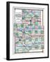 1875, Winnebago, Boone, Ogle, Lee and De Kalb Counties Map, Illinois, United States-null-Framed Giclee Print
