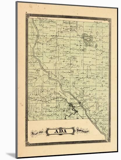 1876, Ada Township, Michigan, United States-null-Mounted Giclee Print