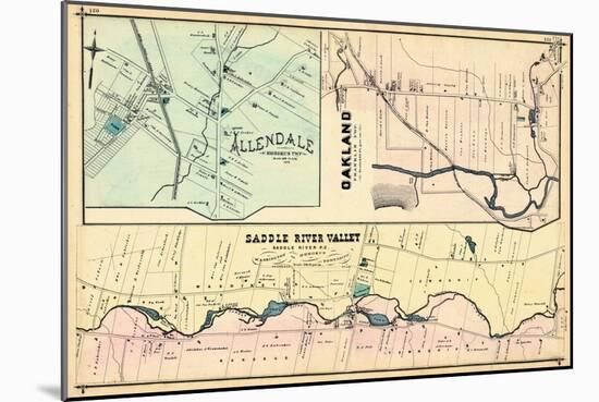 1876, Allendale, Oakland, Saddle River Valley, New Jersey, United States-null-Mounted Giclee Print