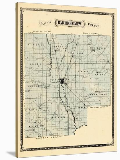 1876, Bartholomew County, Indiana, United States-null-Stretched Canvas