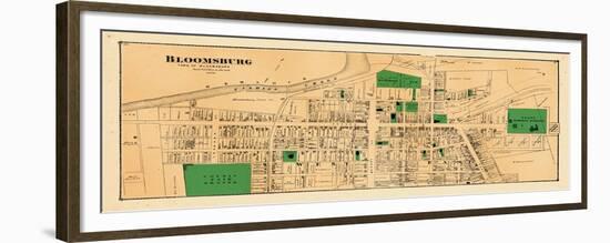 1876, Bloomsburg 1, Pennsylvania, United States-null-Framed Premium Giclee Print