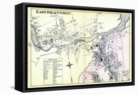 1876, Braintree Town East, East Braintree, Massachusetts, United States-null-Framed Stretched Canvas