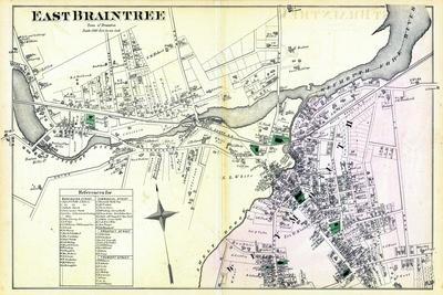 '1876, Braintree Town East, East Braintree, Massachusetts, United ...