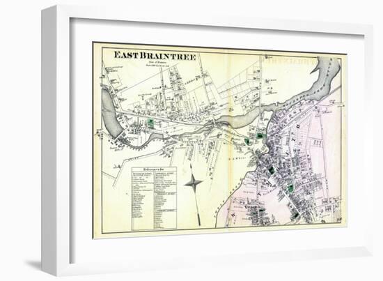 1876, Braintree Town East, East Braintree, Massachusetts, United States-null-Framed Giclee Print