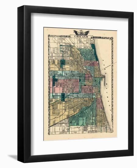 1876, Chicago, Illinois, United States-null-Framed Giclee Print