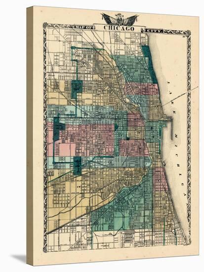 1876, Chicago, Illinois, United States-null-Stretched Canvas