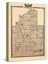 1876, Christian County Map, Illinois, United States-null-Stretched Canvas