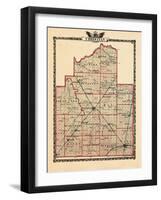 1876, Christian County Map, Illinois, United States-null-Framed Giclee Print